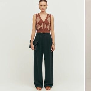 Reformation Mason Pant Black - Size 0